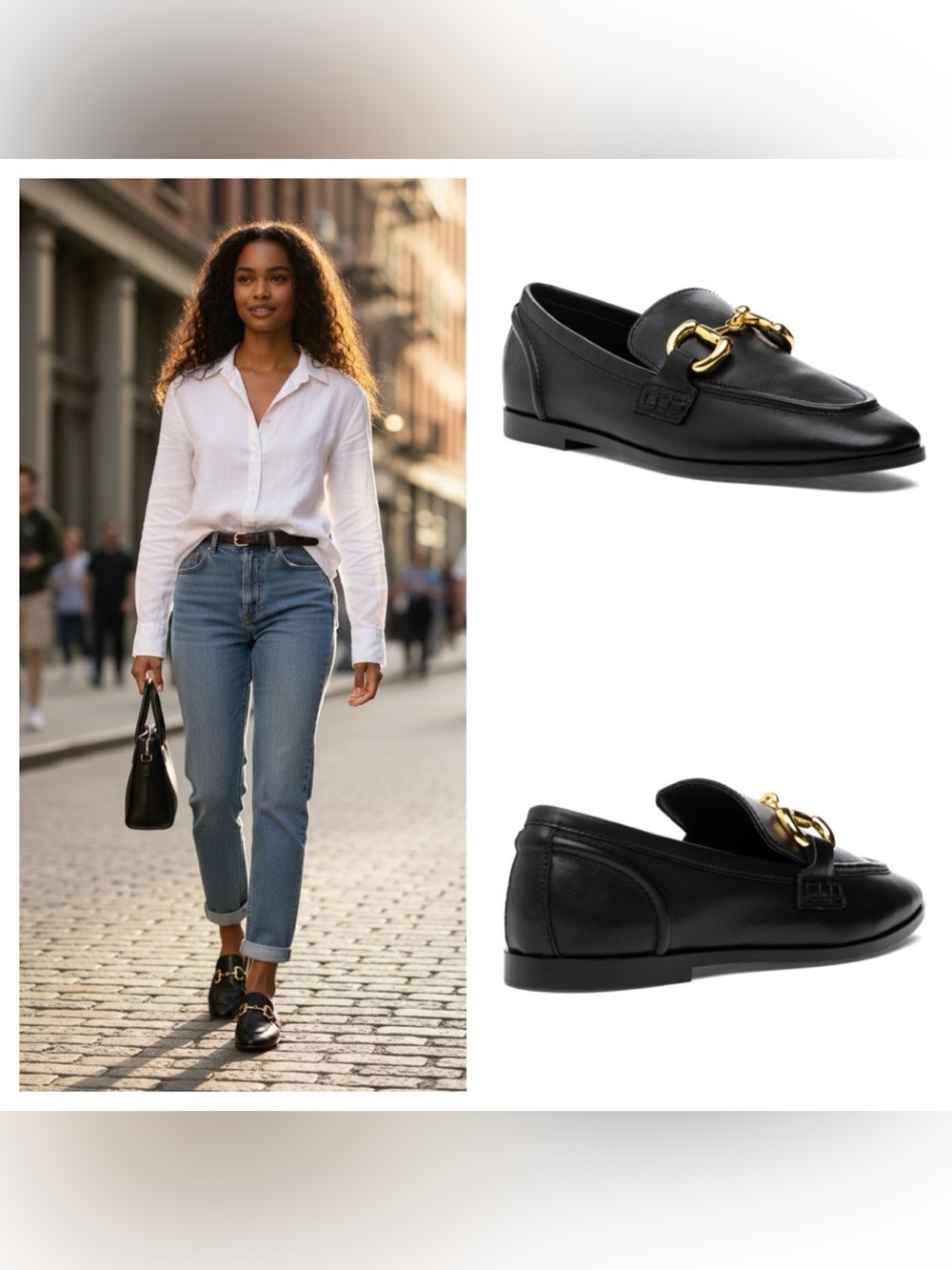 Jeffrey Campbell VELVITEEN LOAFER BLACK LEATHER size 7